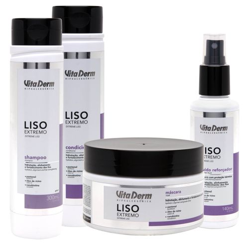 KIT LISO EXTREMO COMPLETO VITA DERM