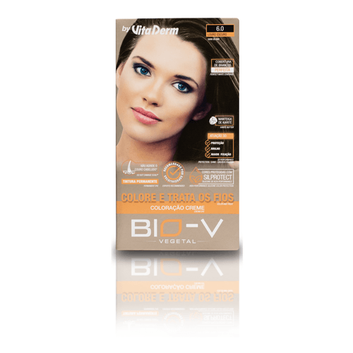 COLORAÇÃO CREME BIO-V - 6.0 LOURO ESCURO VITA DERM