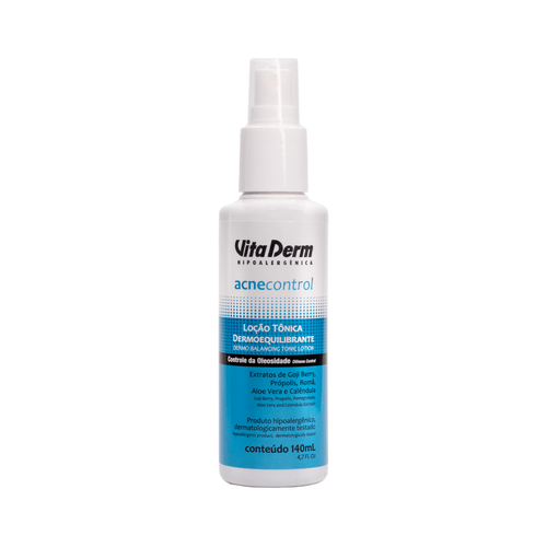LOÇÃO TÔNICA DERMOEQUILIBRANTE ACNE CONTROL VITA DERM
