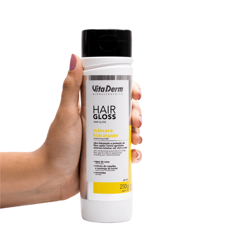 MÁSCARA HAIR GLOSS 250G VITA DERM