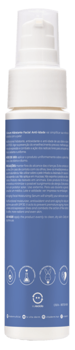SERUM HIDRATANTE FACIAL ANTI-IDADE DERMACRONO DEFENSE FPS30/UVA10 VITA DERM
