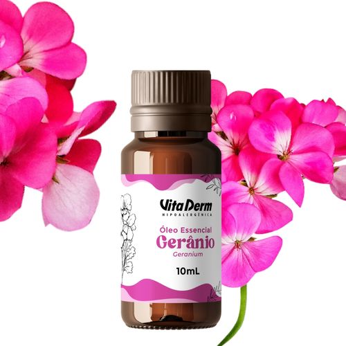ÓLEO ESSENCIAL DE GERÂNIO (GERANIUM) 10ML VITA DERM