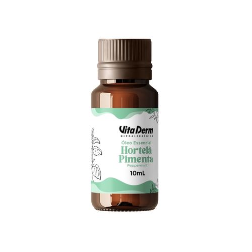 ÓLEO ESSENCIAL DE HORTELÃ PIMENTA (Mentha piperita)) 10ML VITA DERM