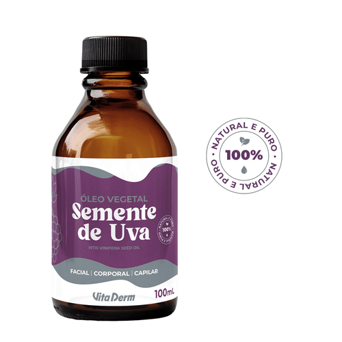OLEO VEGETAL DE SEMENTE DE UVA 100ML